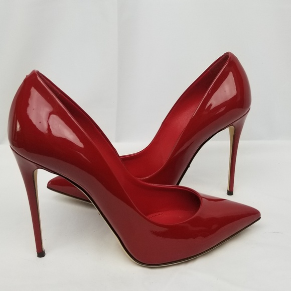 Dolce & Gabbana Shoes - Dolce & Gabbana Red Patent Leather Heels Pumps